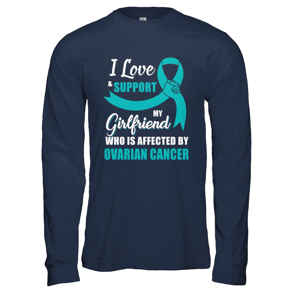 Ovarian Cancer Awareness Support Teal Girlfriend Boyfriend T-Shirt & Hoodie | Teecentury.com