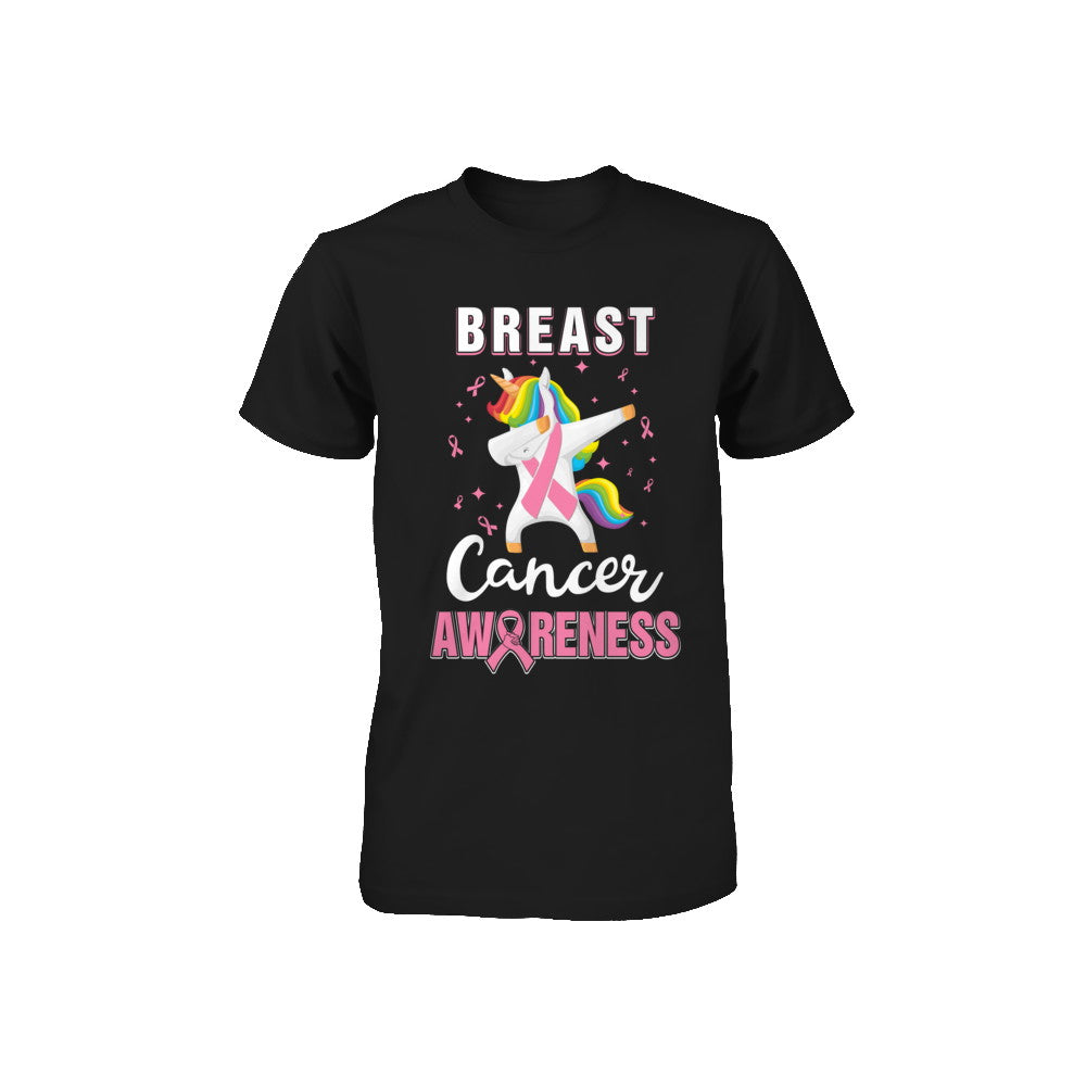 Inspirational Breast Cancer Awareness Unicorn Support Youth Youth Shirt | Teecentury.com