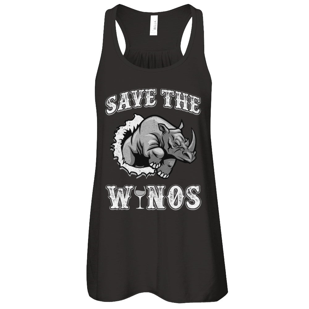 Save The Winos Wine Rhino T-Shirt & Tank Top | Teecentury.com