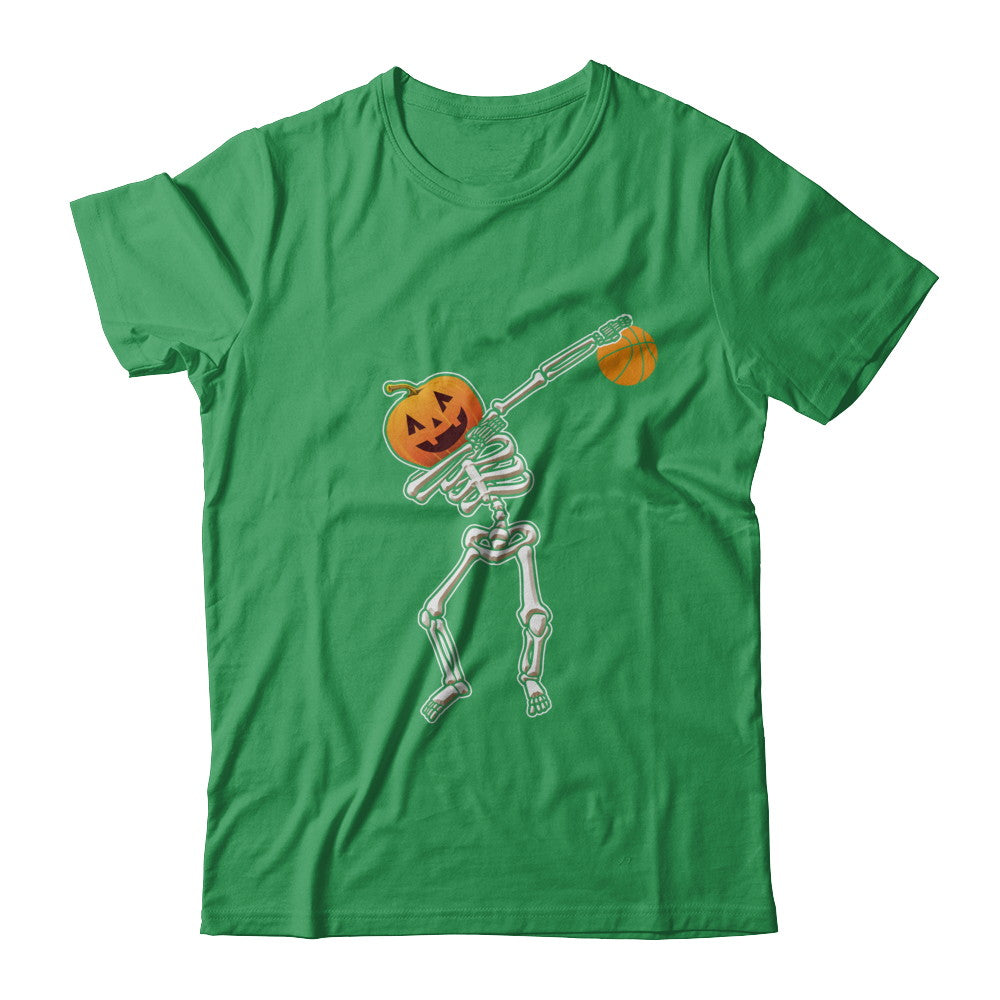 Halloween Dabbing Skeleton Basketball T-Shirt & Hoodie | Teecentury.com