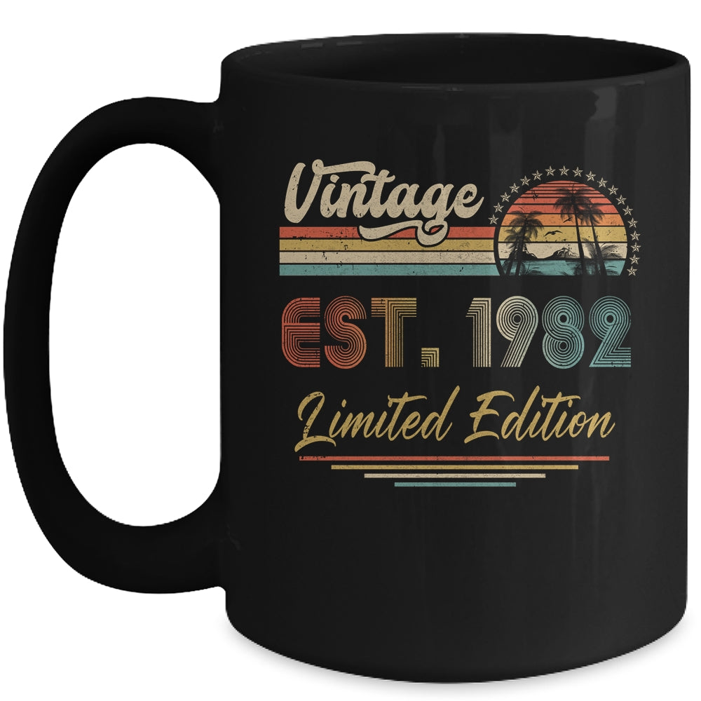 40 Year Old Vintage 1982 Limited Edition 40th Birthday Mug Coffee Mug | Teecentury.com