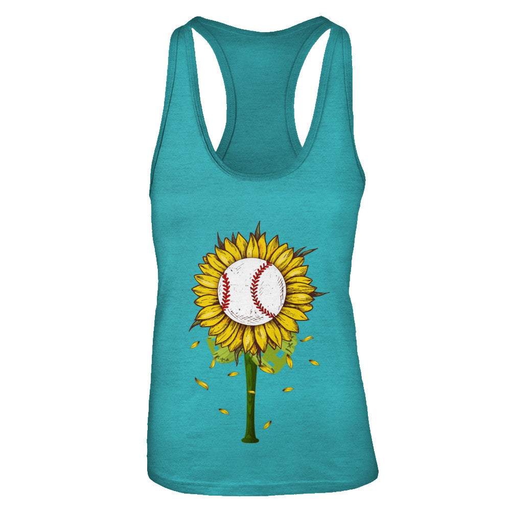 Sunflower Baseball Mom Daughter Lover Gift T-Shirt & Tank Top | Teecentury.com