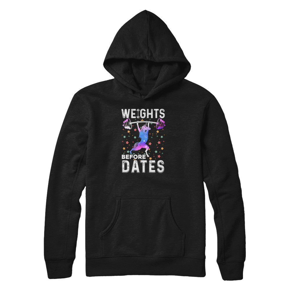 Weights Before Dates Unicorn Gym Weight Lifting Shirt & Tank Top