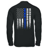 Police Thin Blue Line Husband Daddy Hero Fathers Day Gift T-Shirt & Hoodie | Teecentury.com