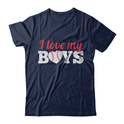 Love My Boys Mom And Dad Baseball T-Shirt & Hoodie | Teecentury.com