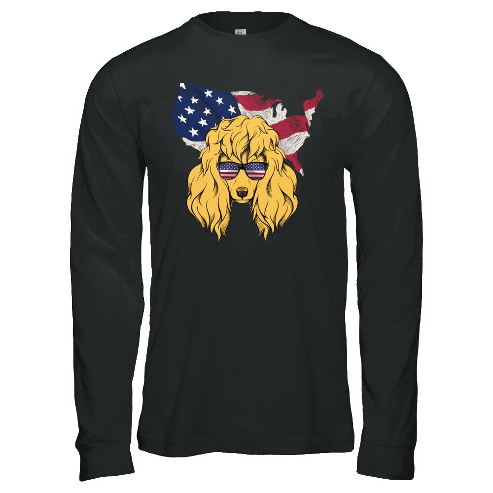 Funny Patriot Poodle Dog 4Th Of July American Flag T-Shirt & Hoodie | Teecentury.com