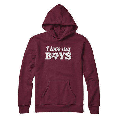 Love My Boys Mom And Dad Soccer T-Shirt & Hoodie | Teecentury.com