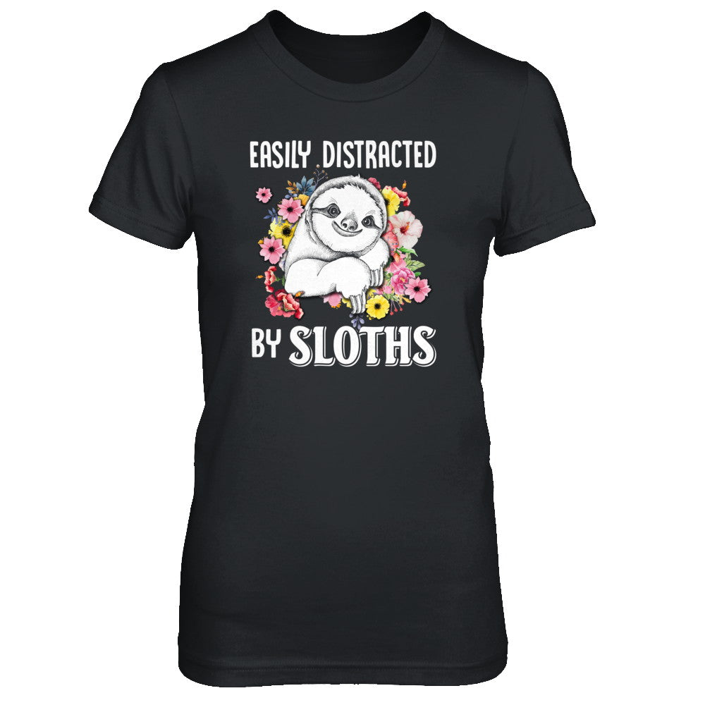 Easily Distracted By Sloths T-Shirt & Tank Top | Teecentury.com