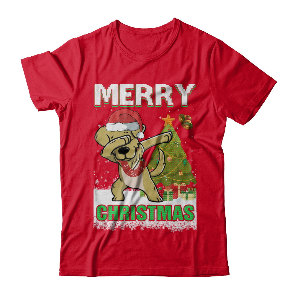 Cute Golden Retriever Claus Merry Christmas Ugly Sweater T-Shirt & Sweatshirt | Teecentury.com