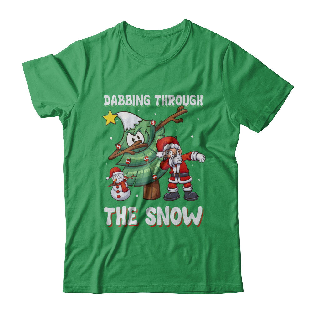 Dabbing Santa Snowman Christmas Tree T-Shirt & Sweatshirt | Teecentury.com