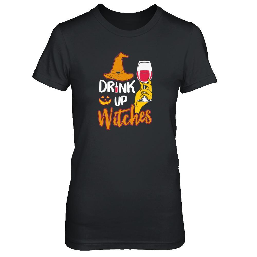 Drink Up Witches Funny Halloween Wine Lover T-Shirt & Tank Top | Teecentury.com