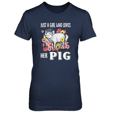 Just A Girl Who Loves Her Pig T-Shirt & Tank Top | Teecentury.com