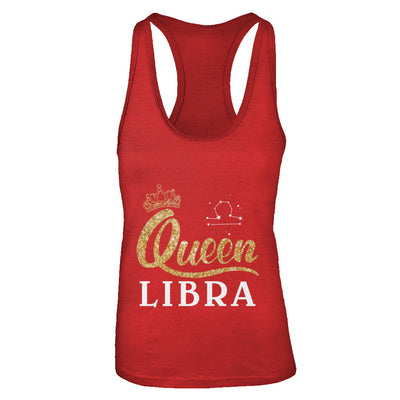 Queen Libra Zodiac September October Birthday Gift T-Shirt & Tank Top | Teecentury.com
