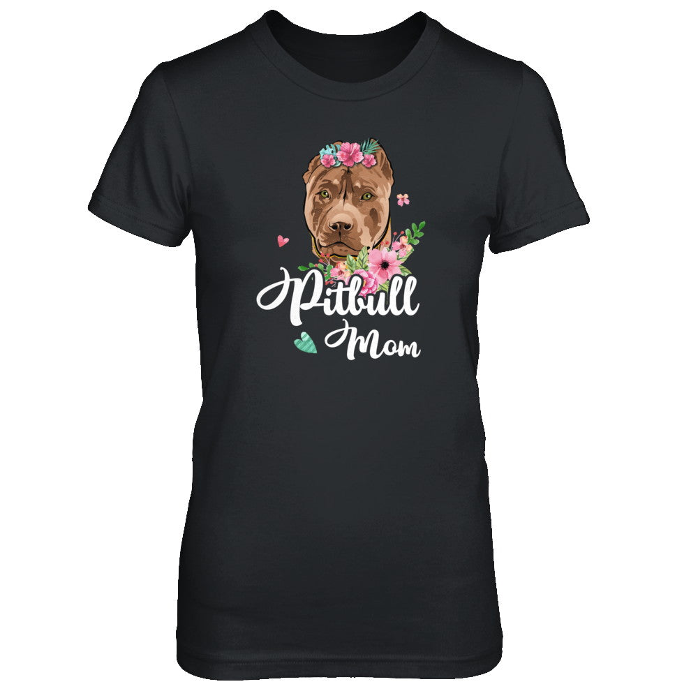 Pit bull Mom Funny Dog Mom Gift Idea T-Shirt & Tank Top | Teecentury.com