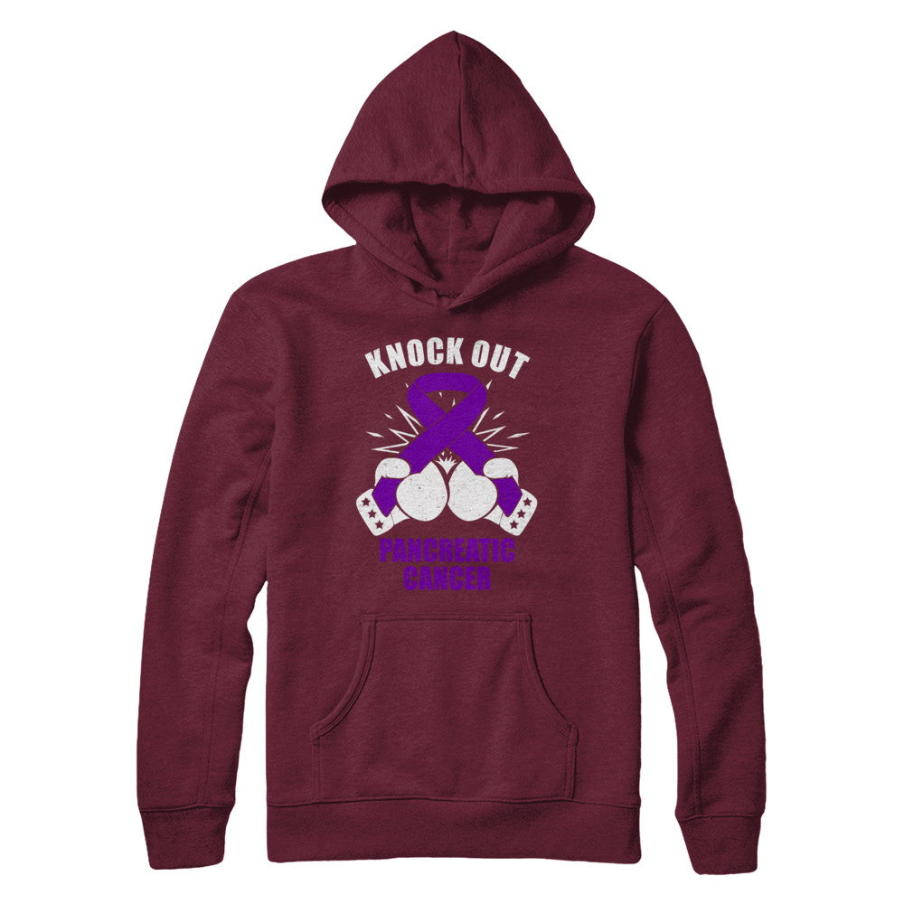 Boxing knock out Pancreatic Cancer Awareness Support T-Shirt & Hoodie | Teecentury.com