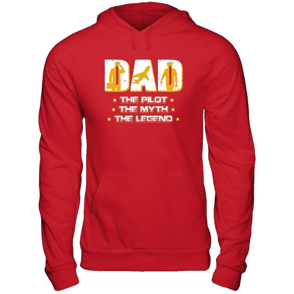 Dad The Pilot The Myth The Legend T-Shirt & Hoodie | Teecentury.com