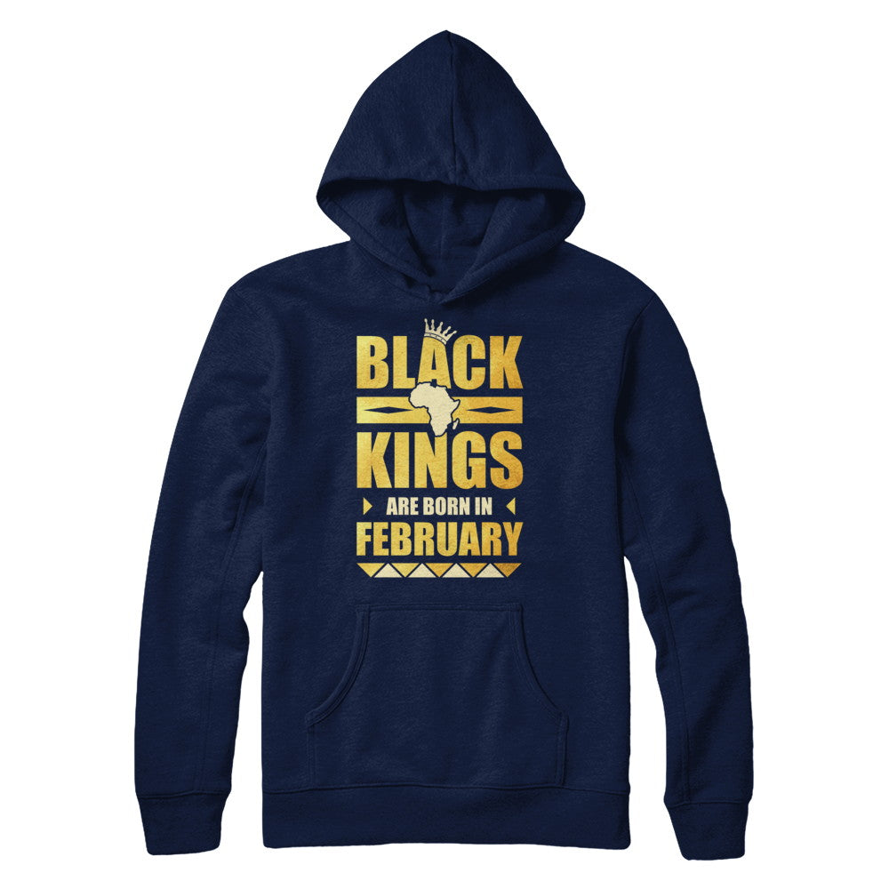 Black Kings Are Born In February Birthday T-Shirt & Hoodie | Teecentury.com