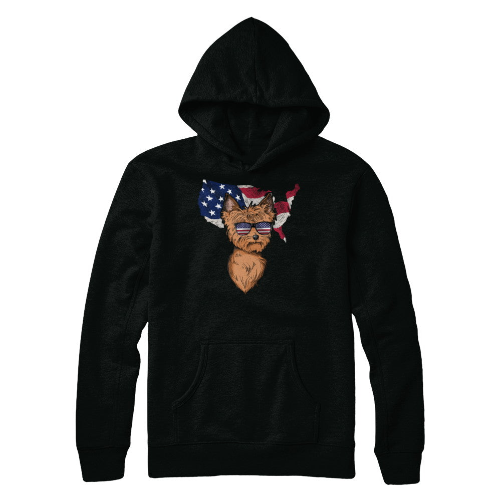 Funny Patriot Yorkie Dog 4Th Of July American Flag T-Shirt & Hoodie | Teecentury.com