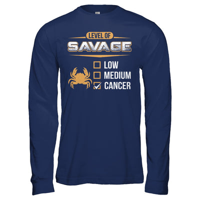 Level Of Savage Cancer T-Shirt & Hoodie | Teecentury.com