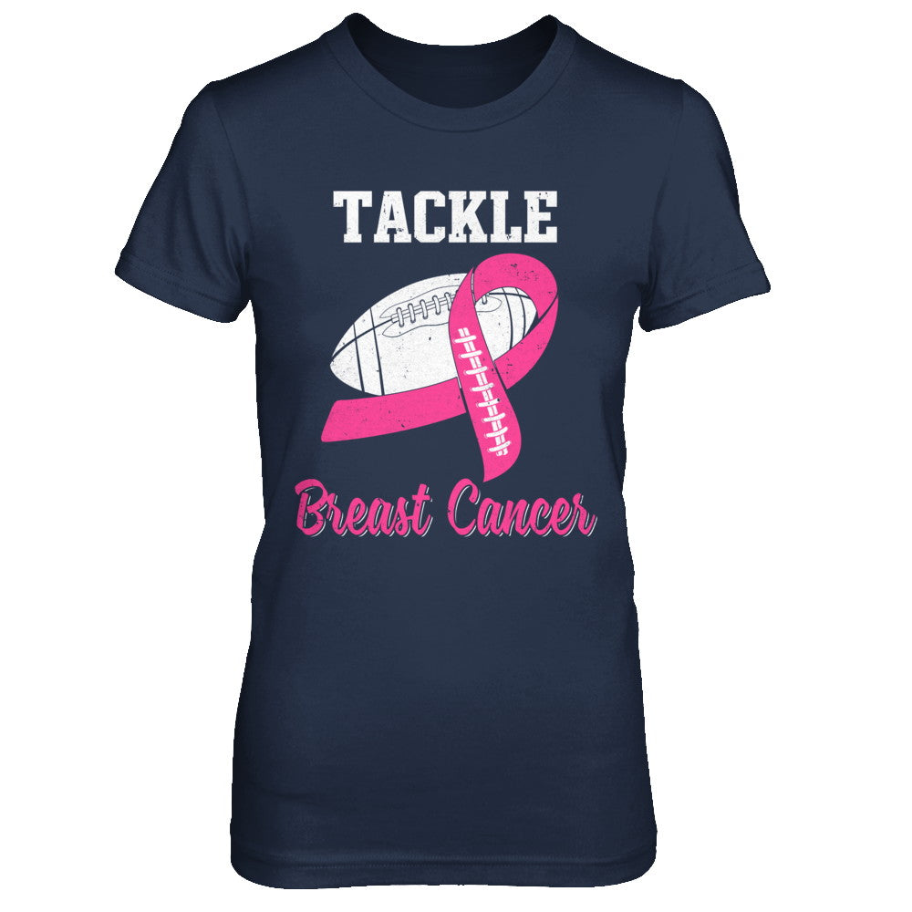 Football Survivor Tackle Pink Breast Cancer Awareness T-Shirt & Hoodie | Teecentury.com