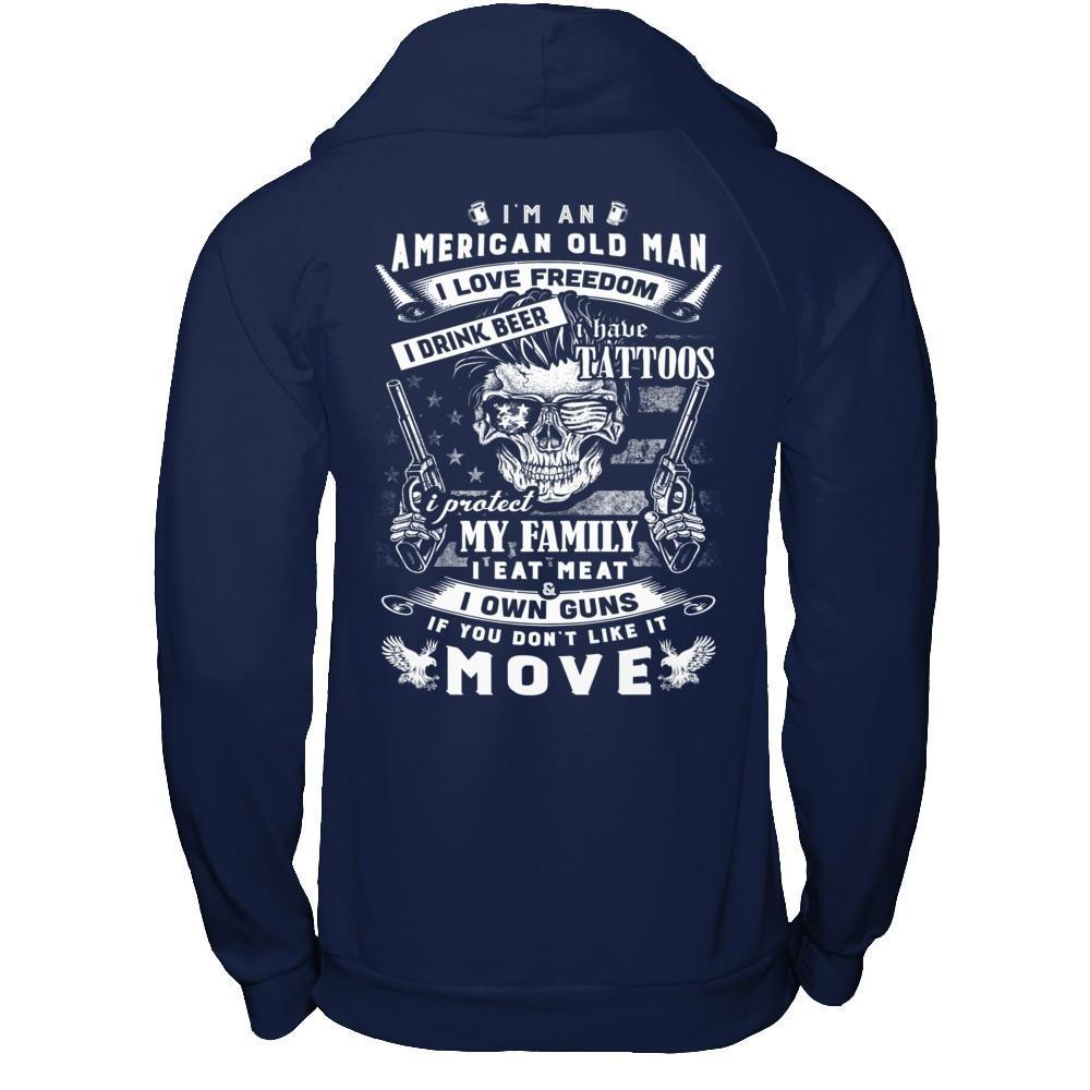 I'm An American Old Man T-Shirt & Hoodie | Teecentury.com