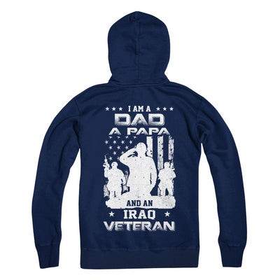 I'm A Dad A Papa And An Iraq Veteran T-Shirt & Hoodie | Teecentury.com