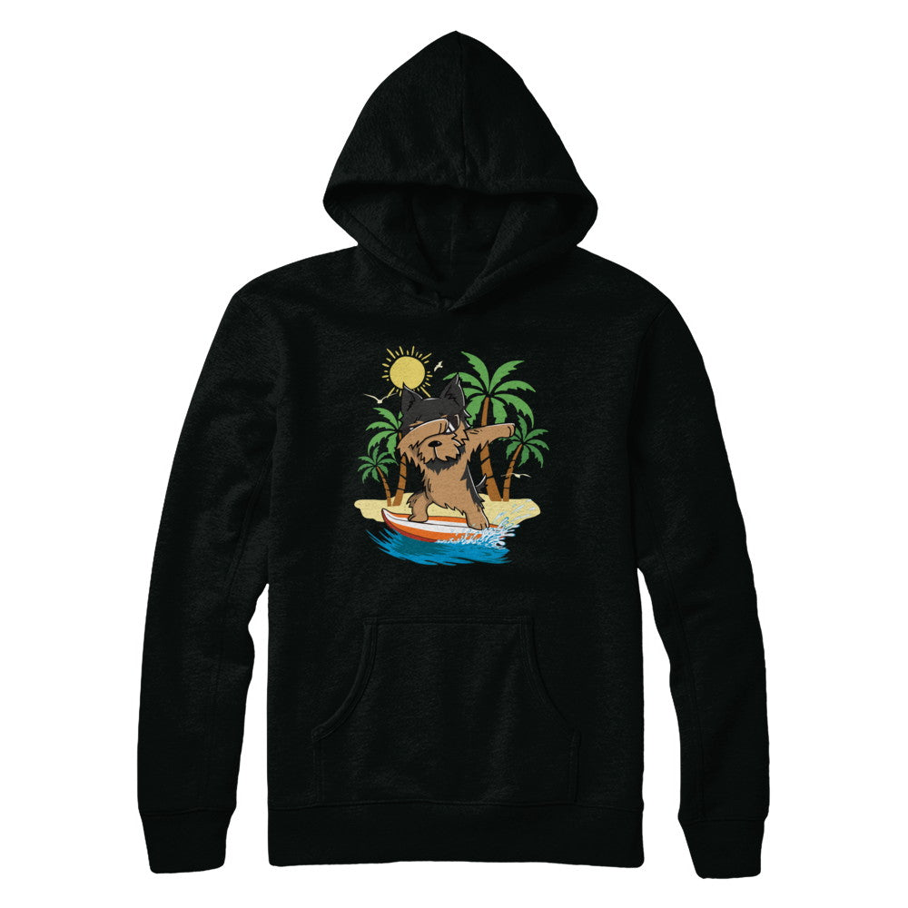 Summer Vacation Dabbing Yorkie Surfing Surfboard Gift T-Shirt & Hoodie | Teecentury.com