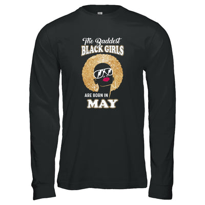 Baddest Black Girls Are Born In May Birthday T-Shirt & Tank Top | Teecentury.com