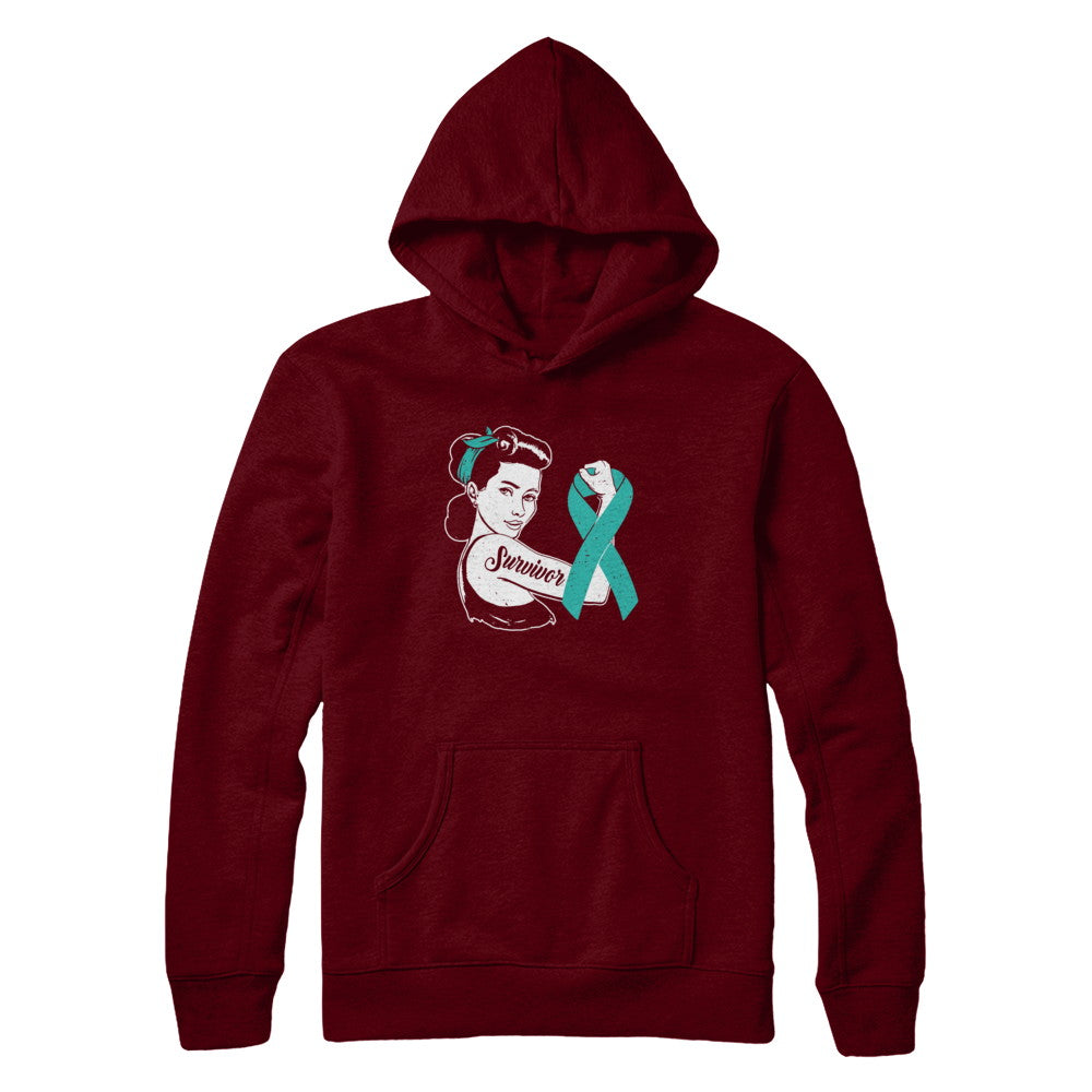 We Can Cure It Ovarian Cancer Teal Awareness Survivor T-Shirt & Hoodie | Teecentury.com