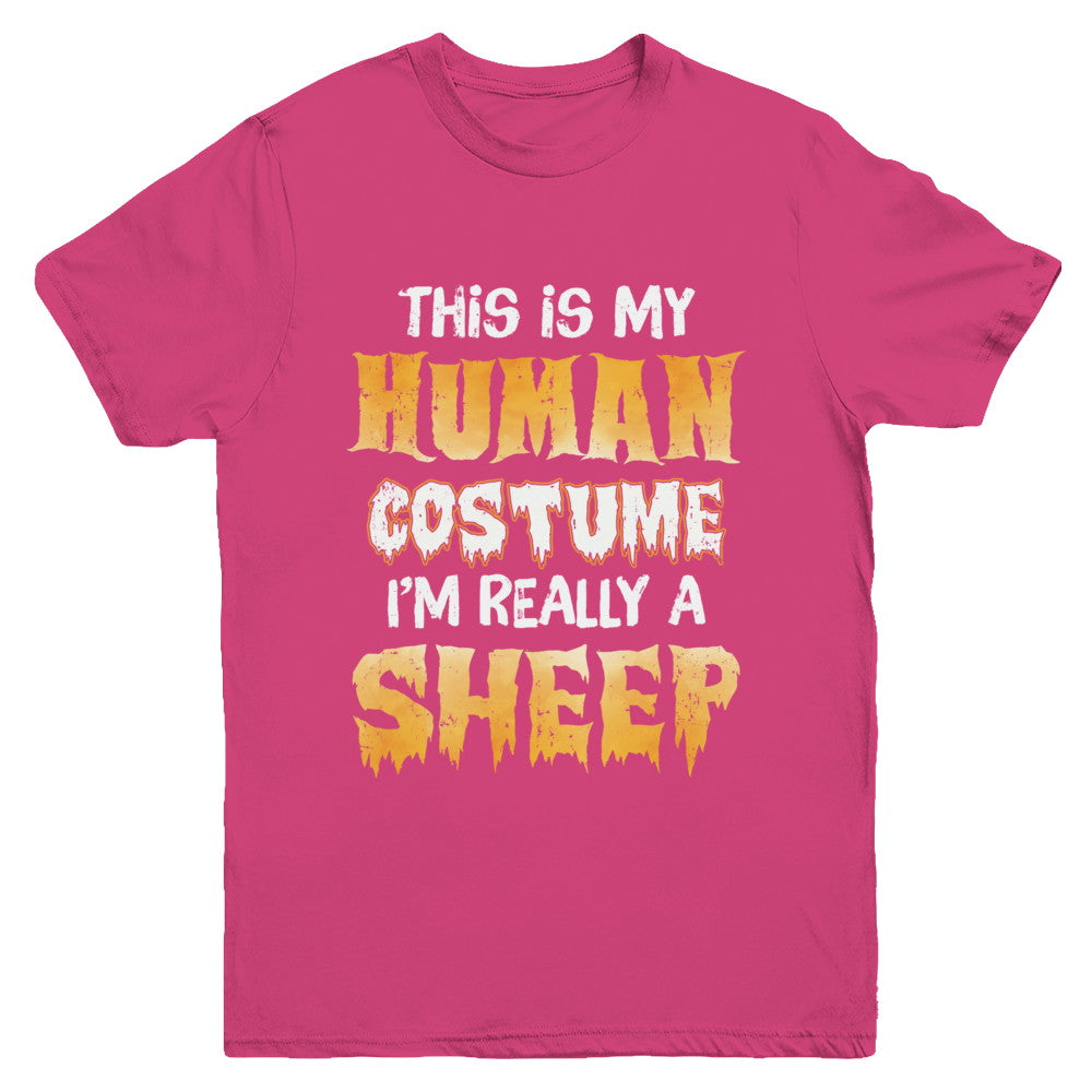 This Is My Human Costume Sheep Halloween Youth Youth Shirt | Teecentury.com