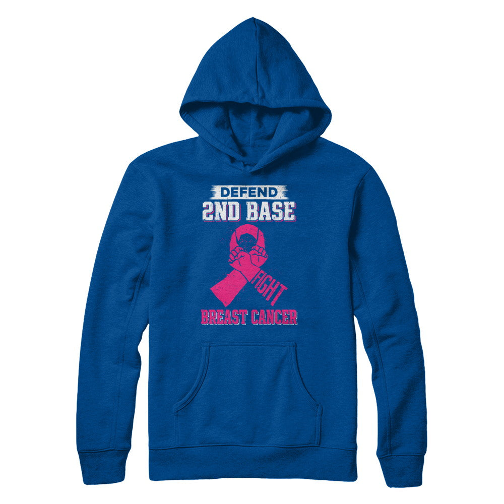 Defend 2nd Base Fight Breast Cancer Awareness T-Shirt & Hoodie | Teecentury.com