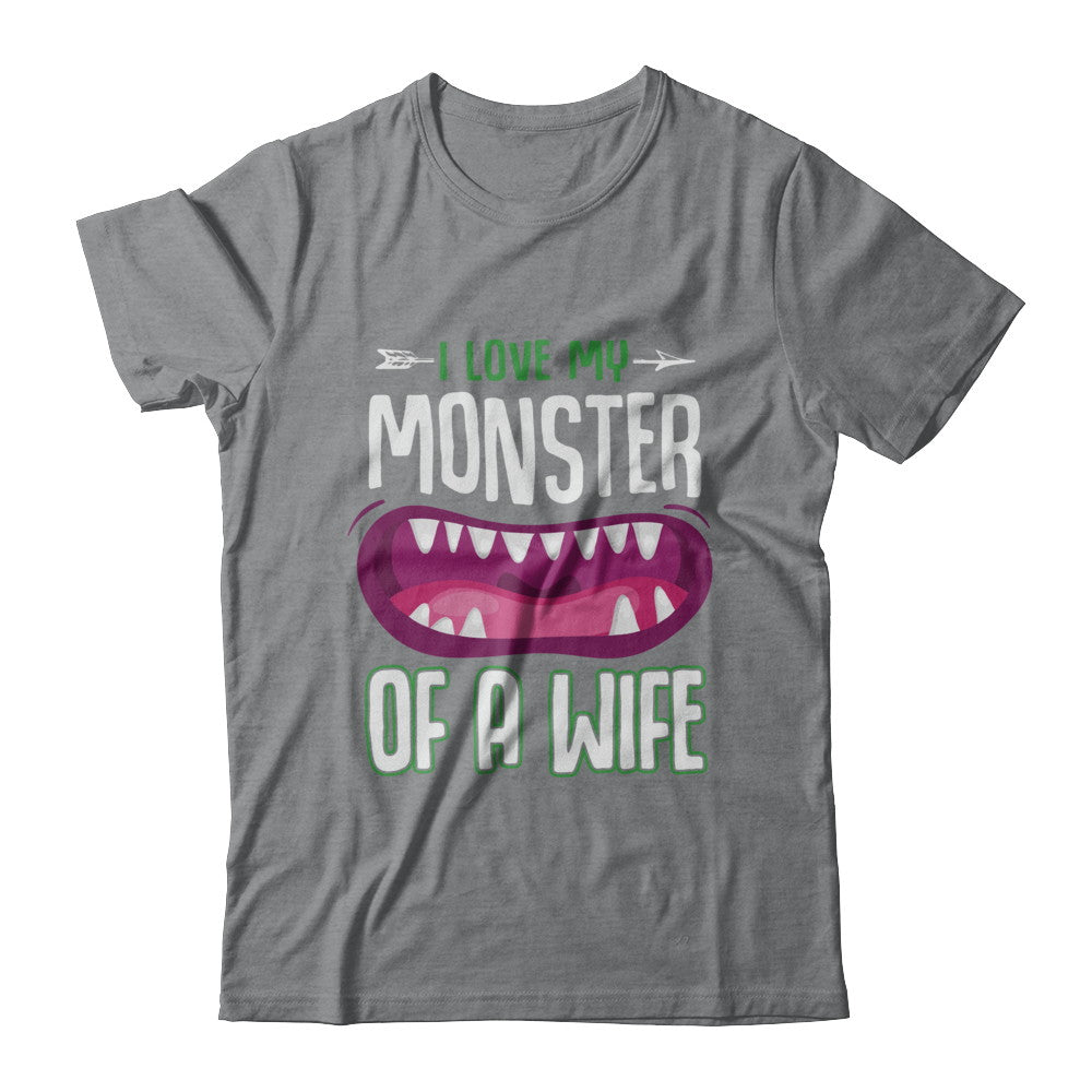 Monster Of A Wife Funny Couples Halloween T-Shirt & Hoodie | Teecentury.com