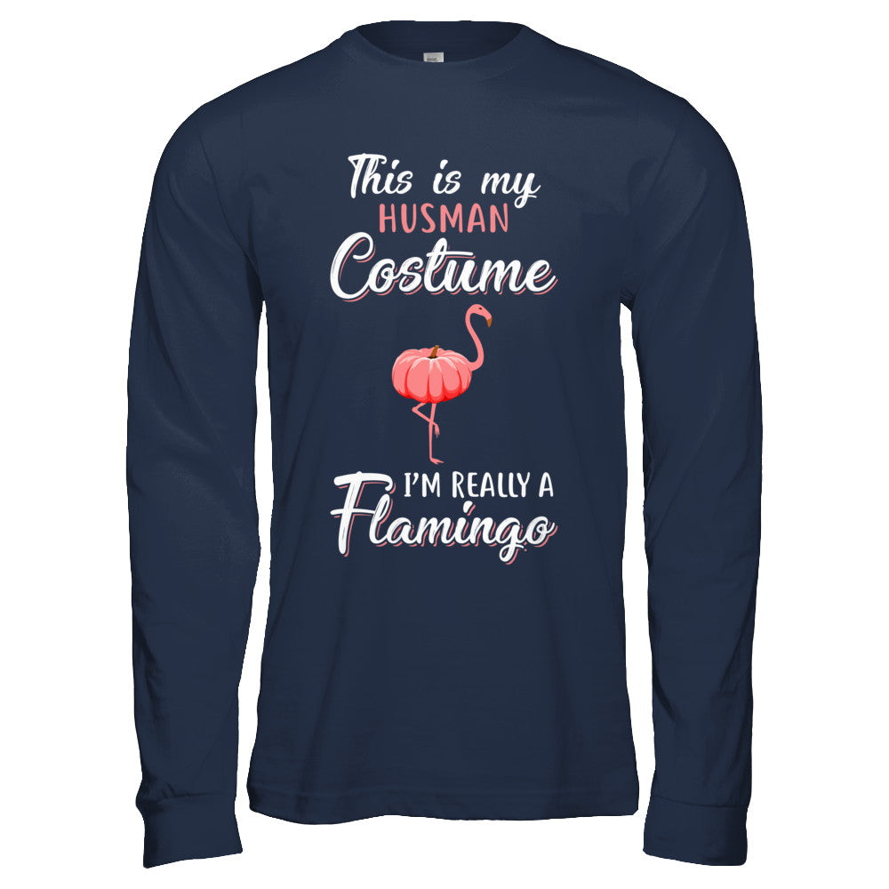 This Is My Human Costume I'm Really A Flamingo Halloween T-Shirt & Hoodie | Teecentury.com