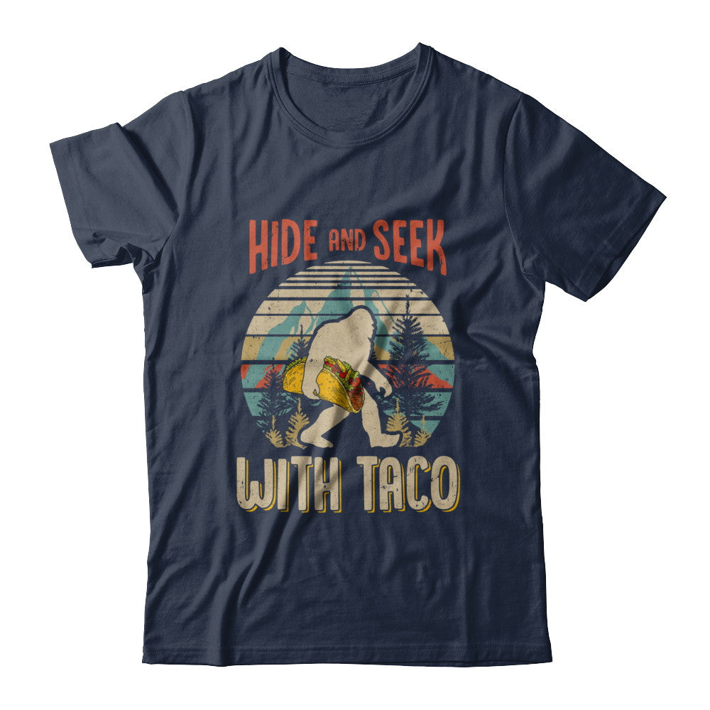 Bigfoot Carrying Taco Hide And Seek Sasquatch T-Shirt & Hoodie | Teecentury.com