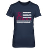 Fight Burgundy Ribbon US Flag Multiple Myeloma Awareness T-Shirt & Hoodie | Teecentury.com