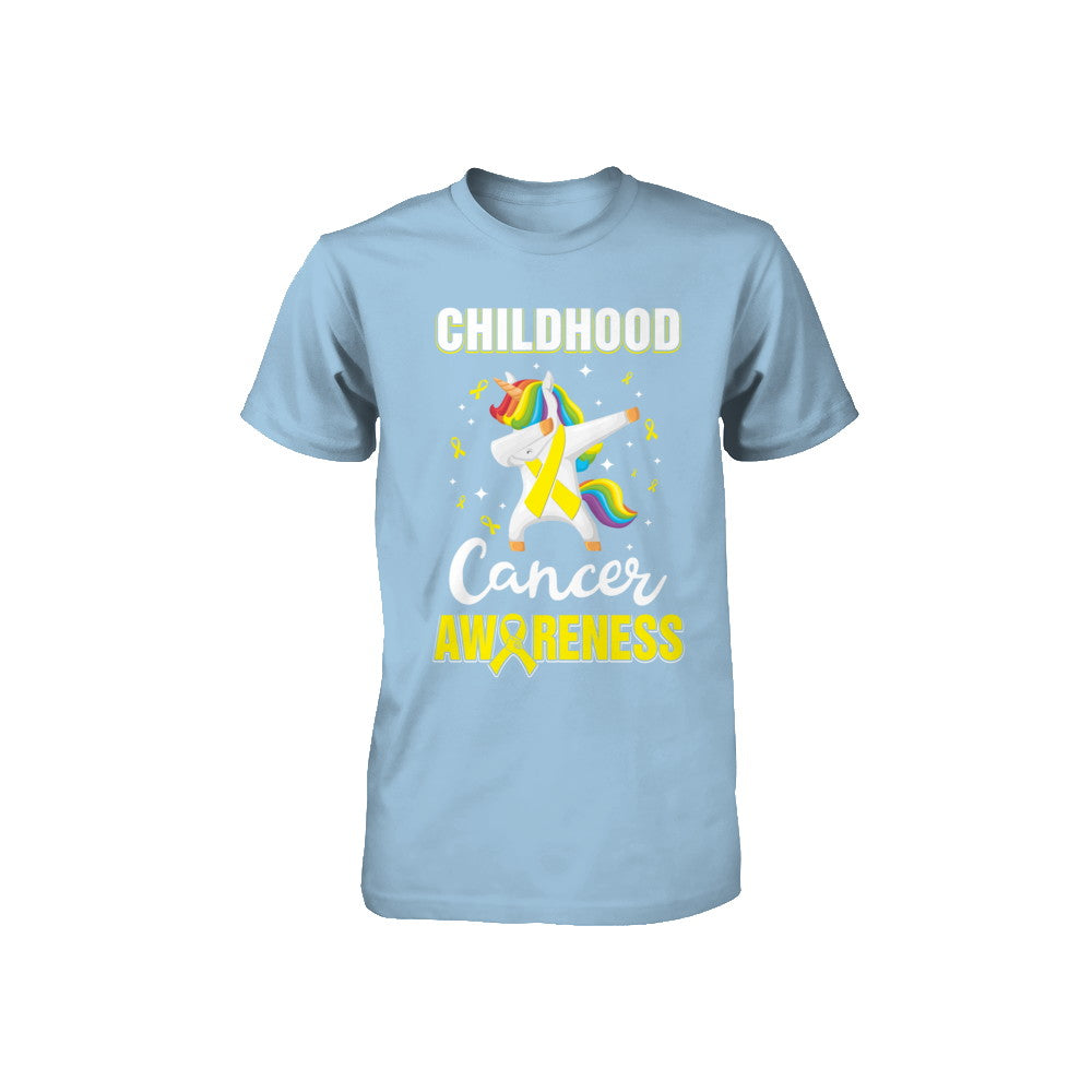 Childhood Cancer Awareness Cute Unicorn Warrior Youth Youth Shirt | Teecentury.com