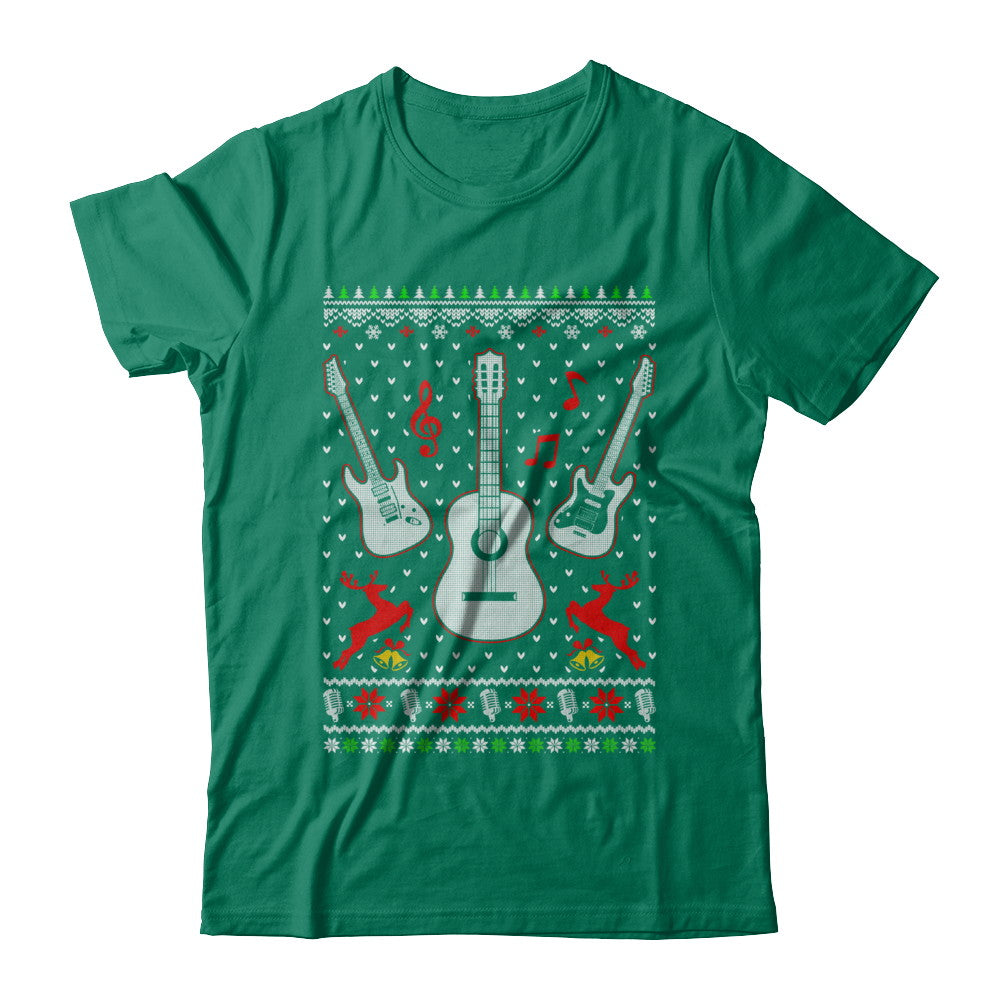 Singer Song Guitar Ugly Christmas Sweater T-Shirt & Sweatshirt | Teecentury.com