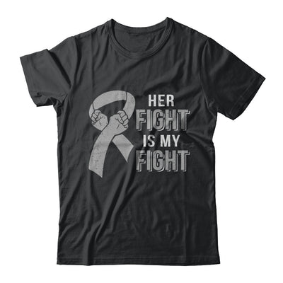 Her Fight Is My Fight Brain Cancer Parkinson's Disease T-Shirt & Hoodie | Teecentury.com