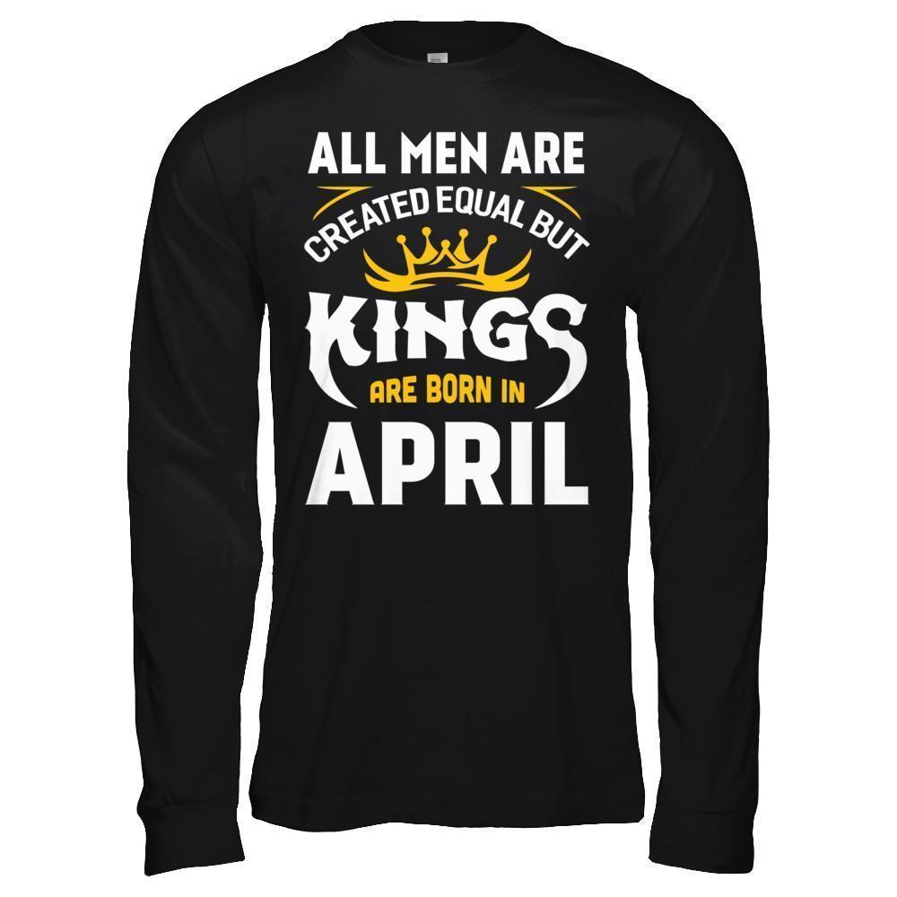 Men's Kings Are Born In April T-Shirt Men's Kings Are Born In April T-Shirt