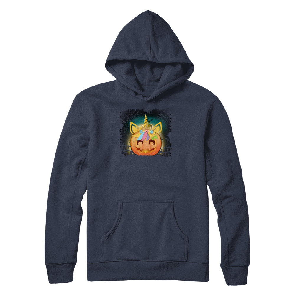 Kids Girls Unicorn Pumpkin Queen Halloween T-Shirt & Tank Top | Teecentury.com