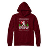 Christmas Believe Bigfoot Ugly Xmas Sweater T-Shirt & Sweatshirt | Teecentury.com