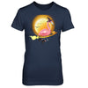 Funny Halloween Flamingo Witch Broom Scary T-Shirt & Hoodie | Teecentury.com