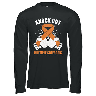 Boxing knock out Multiple Sclerosis Awareness Support T-Shirt & Hoodie | Teecentury.com