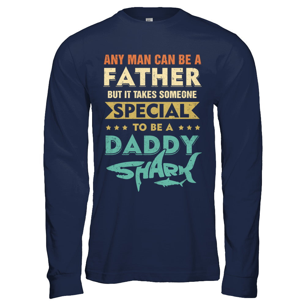 Vintage Someone Special To Be A Daddy Shark Fathers Day T-Shirt & Hoodie | Teecentury.com