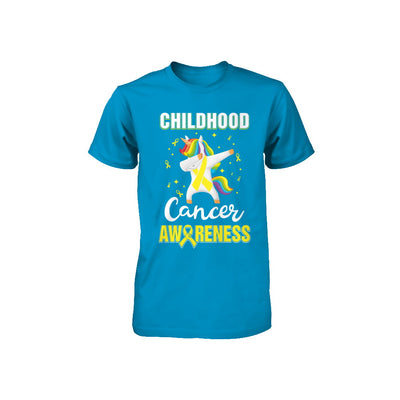 Inspirational Childhood Cancer Awareness Unicorn Support Youth Youth Shirt | Teecentury.com