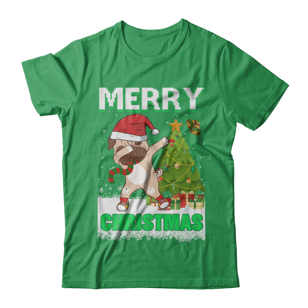 Cute Pug Claus Merry Christmas Ugly Sweater T-Shirt & Sweatshirt | Teecentury.com