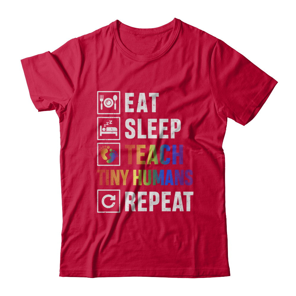 Eat Sleep Teach Tiny Humans Repeat Mommy T-Shirt & Hoodie | Teecentury.com