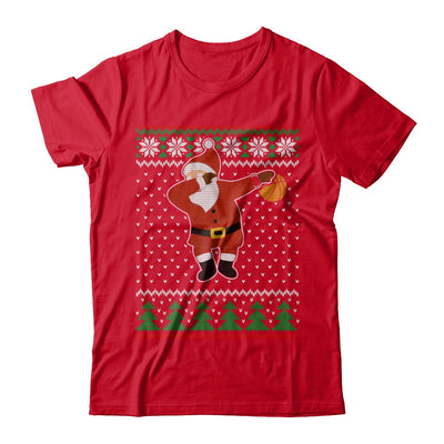Dabbing Santa Basketball Ugly Sweater Christmas T-Shirt & Sweatshirt | Teecentury.com