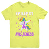 Inspirational Epilepsy Awareness Unicorn Support Youth Youth Shirt | Teecentury.com