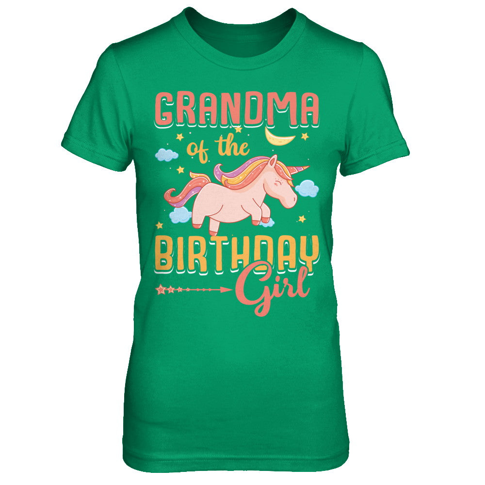Grandma Of The Birthday Girl Unicorn T-Shirt & Hoodie | Teecentury.com